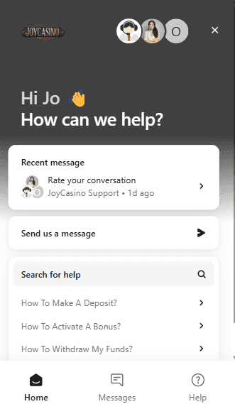JoyCasino Withdrawal Times