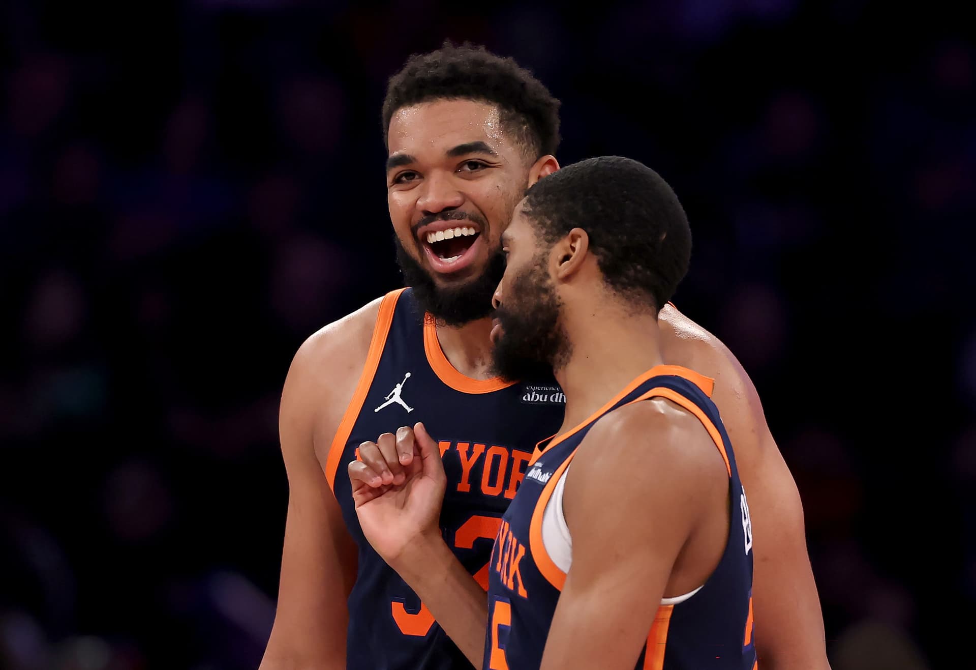Karl-Anthony Towns and Mikal Bridges