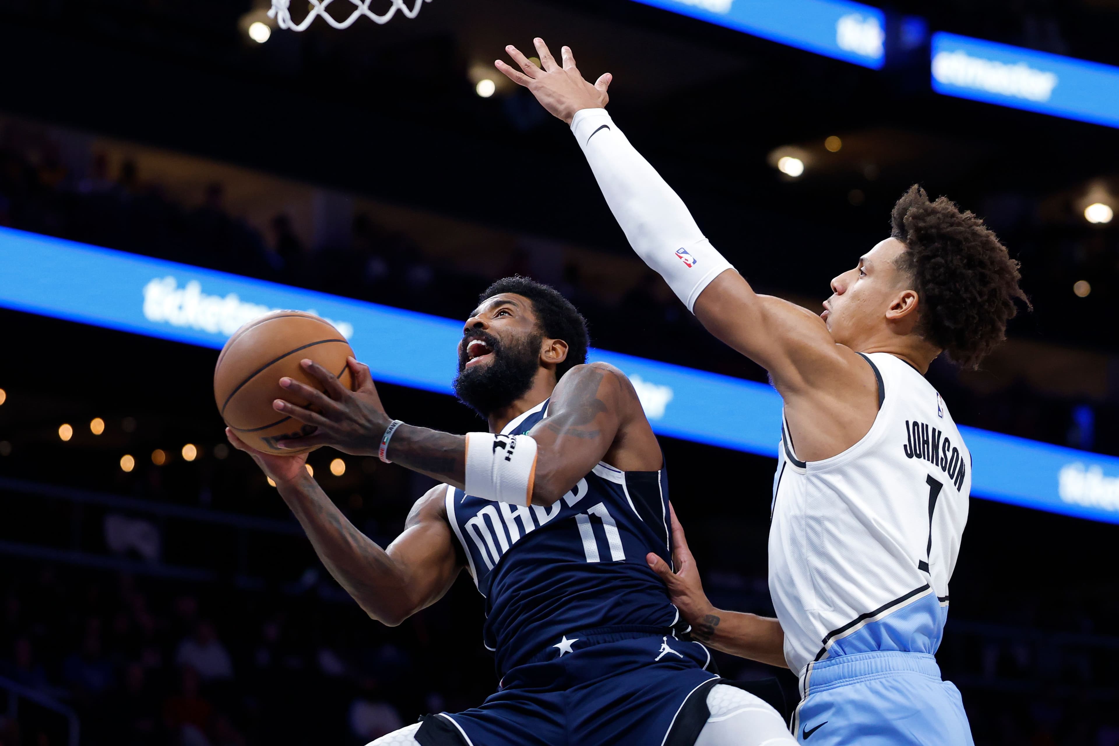 Kyrie Irving and Jalen Johnson