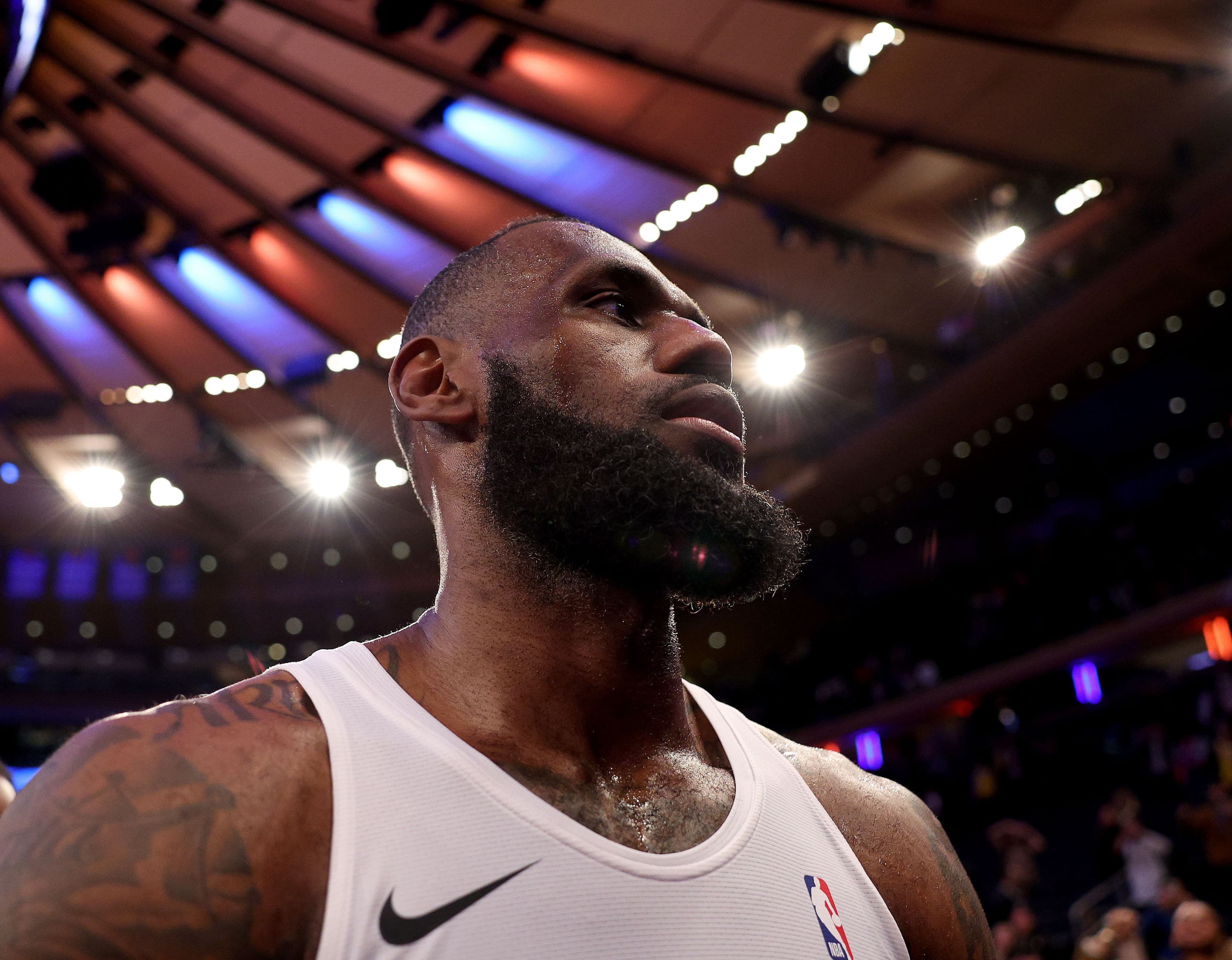  LeBron James of the Los Angeles Lakers