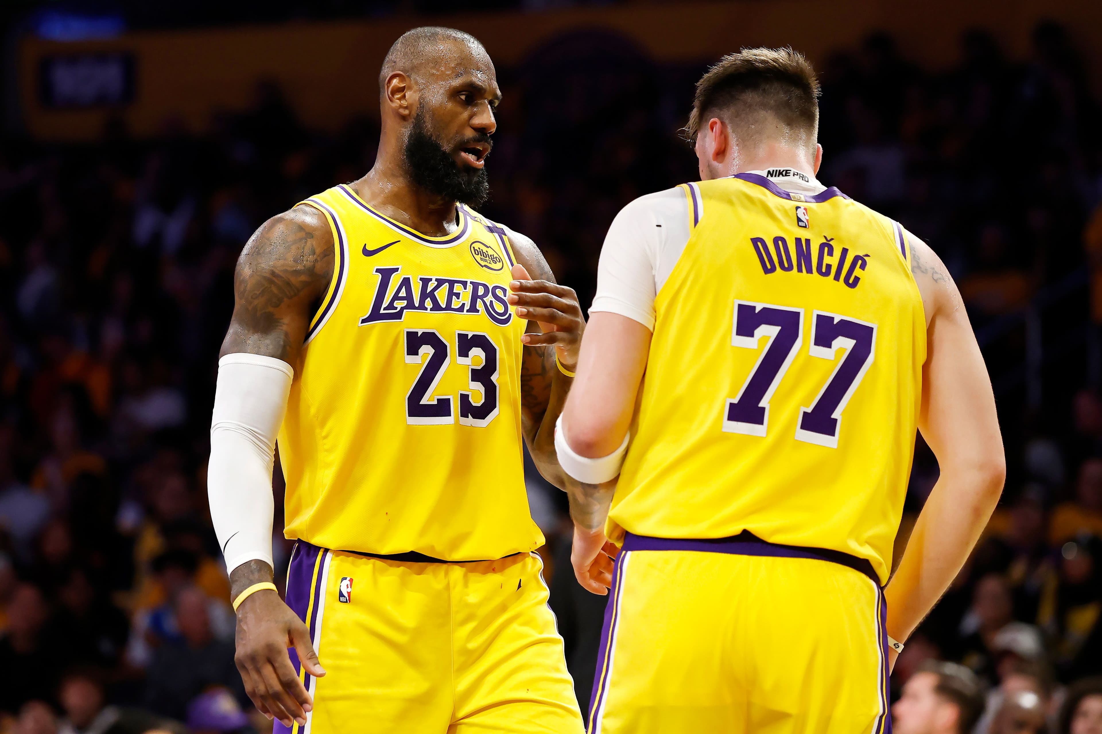 LeBron James and Luka Doncic