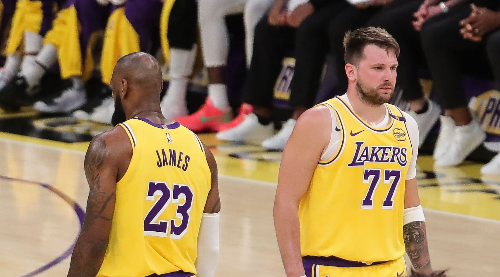 LeBron James and Luka Doncic