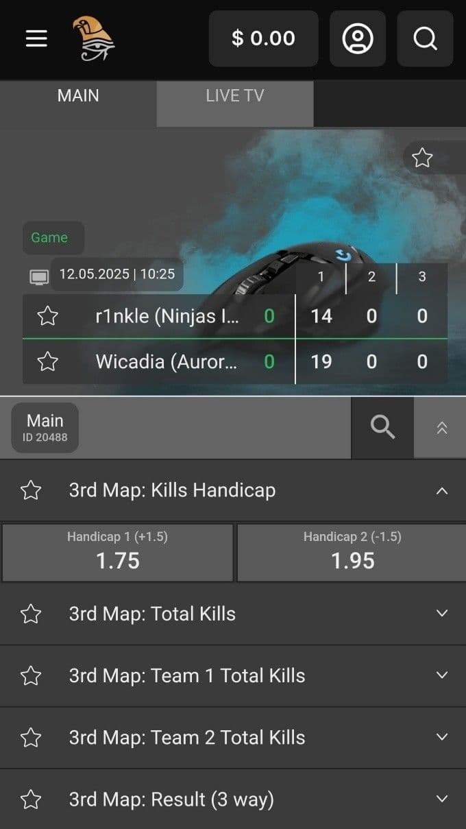 Horus Casino Live Betting & Streaming 