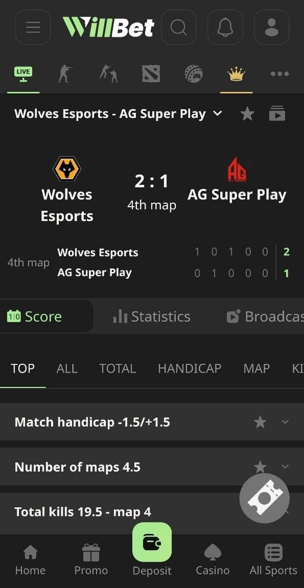 Live Betting & Streaming Willbet..