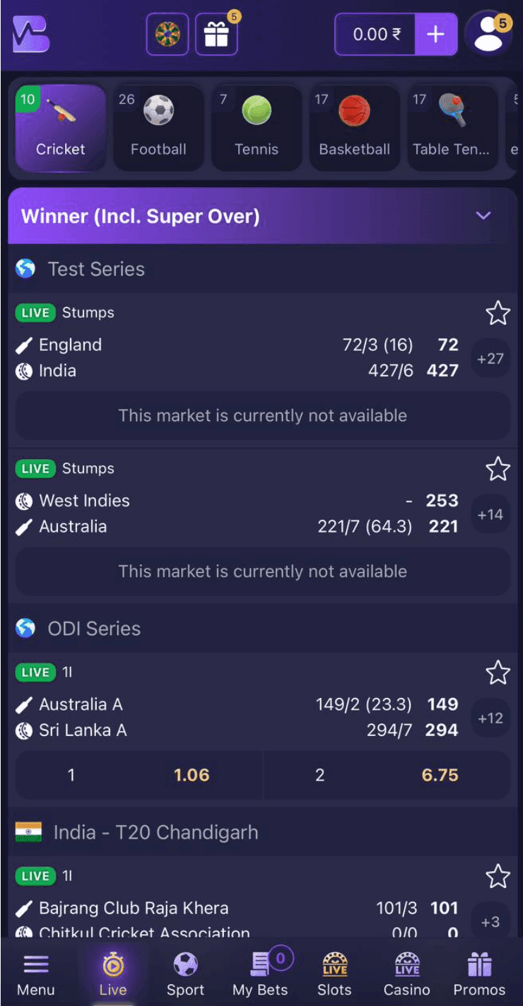 Live Betting & Streaming betvibe