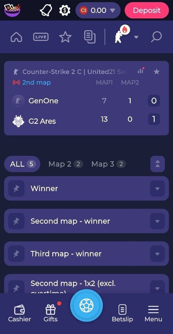 Live Betting & Streaming ramenbet..