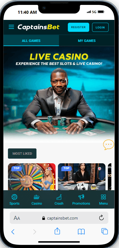 Live Dealer Games captainsbet 