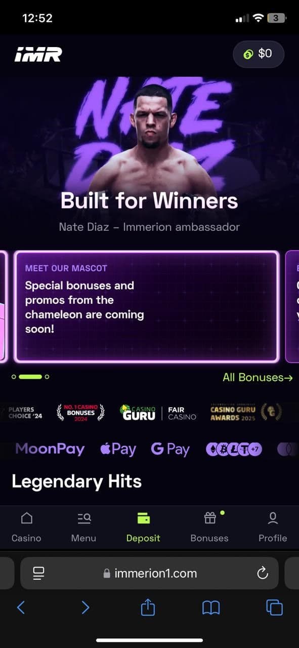 Log in to your Immerion account..