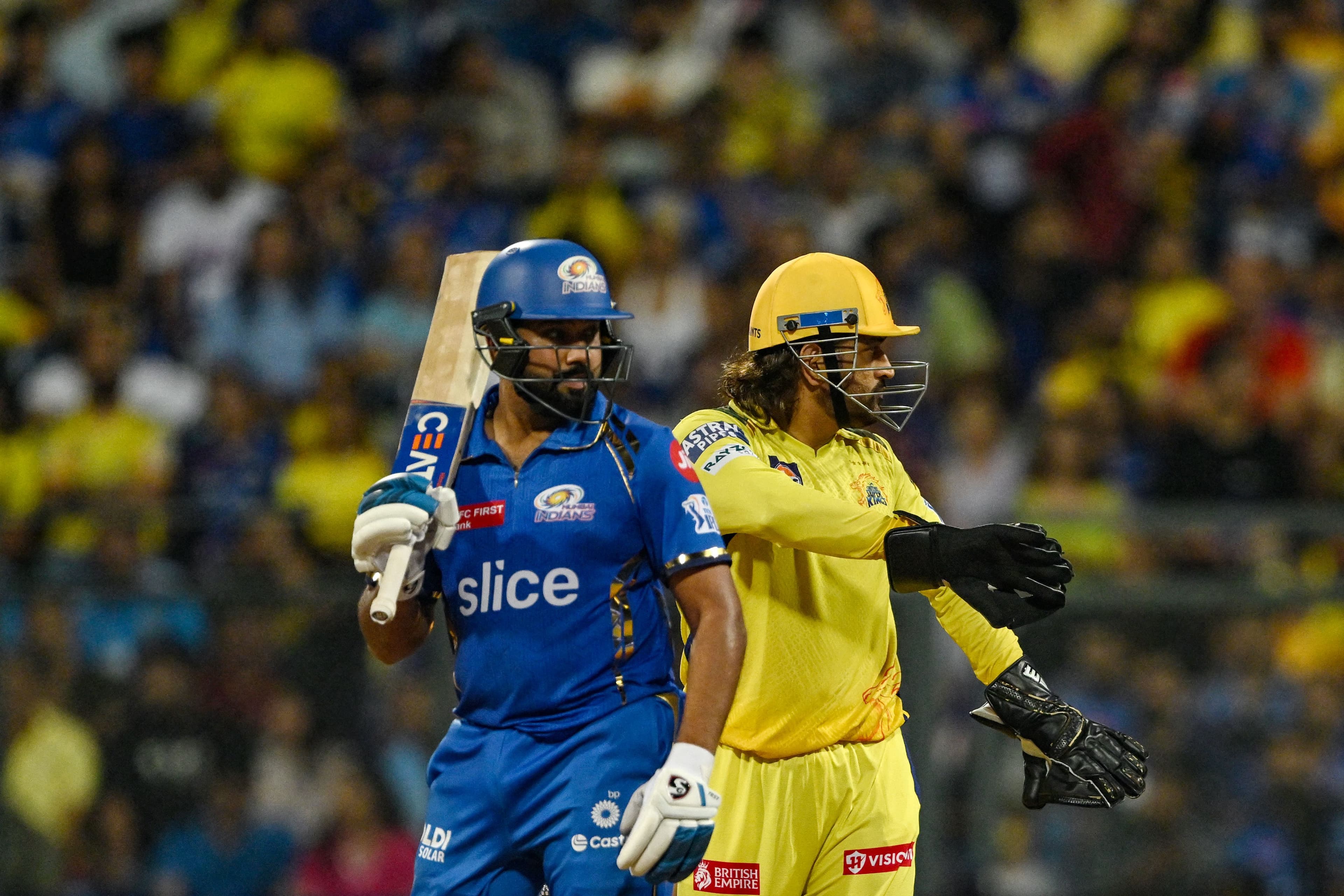 MS Dhoni and Rohit Sharma