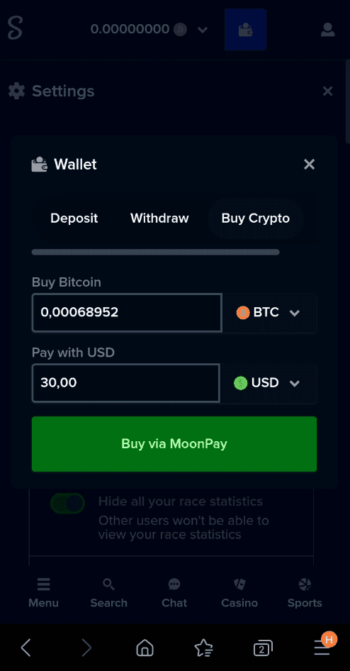 Make a deposit using your preferred payment method