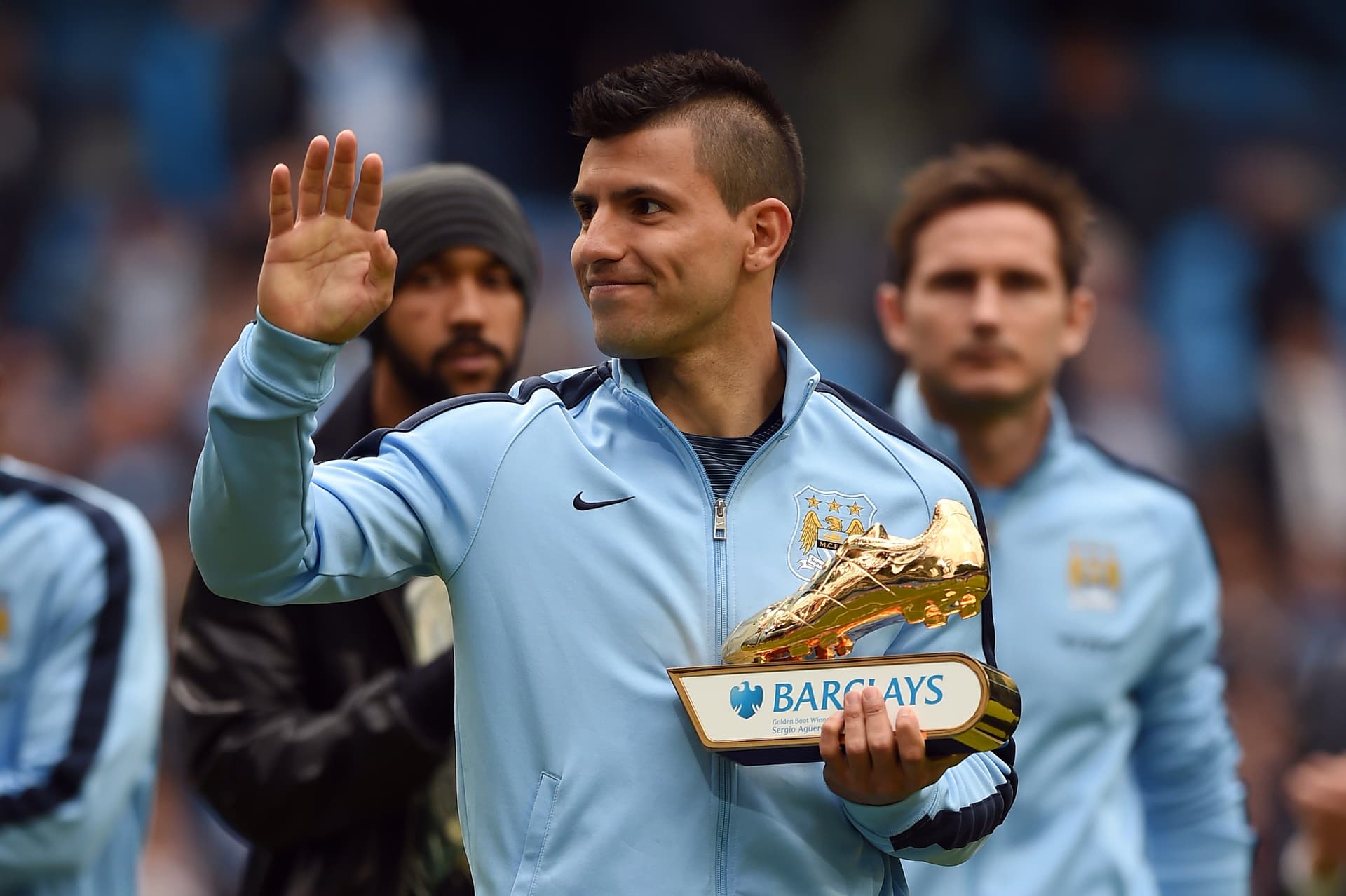 Manchester City's Argentinian striker Sergio Aguero