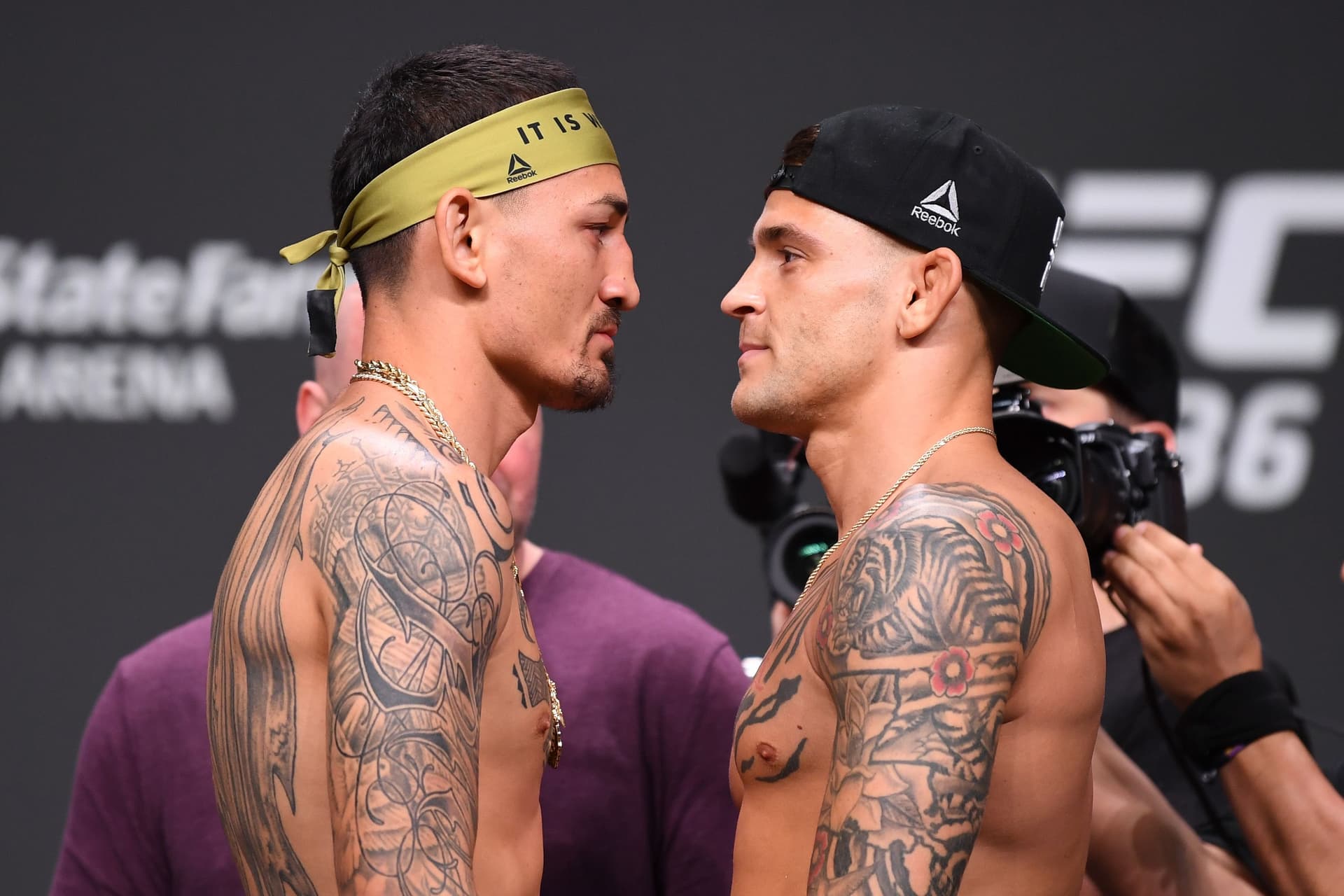 Max Holloway and Dustin Poirier