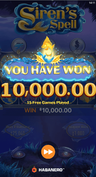 Max Win Potential siren's spell