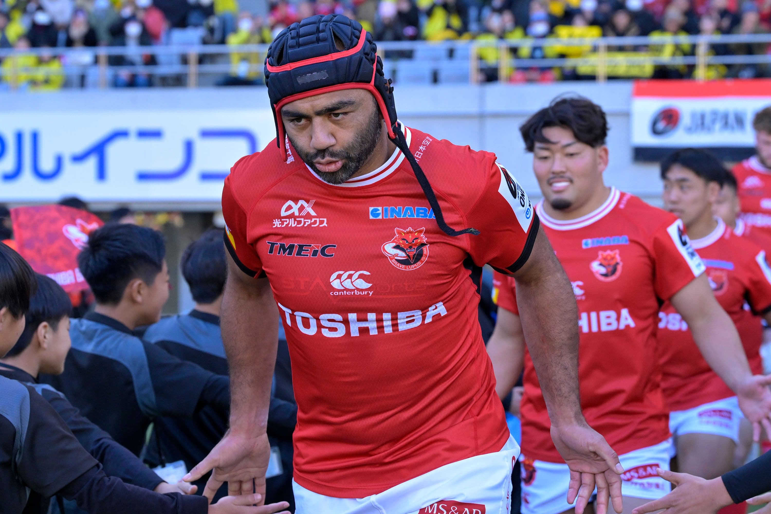 Michael Leitch of Toshiba Brave Lupus Tokyo