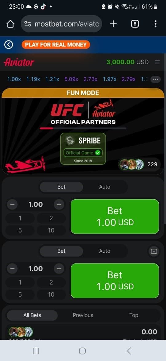 Mobile view mostbet