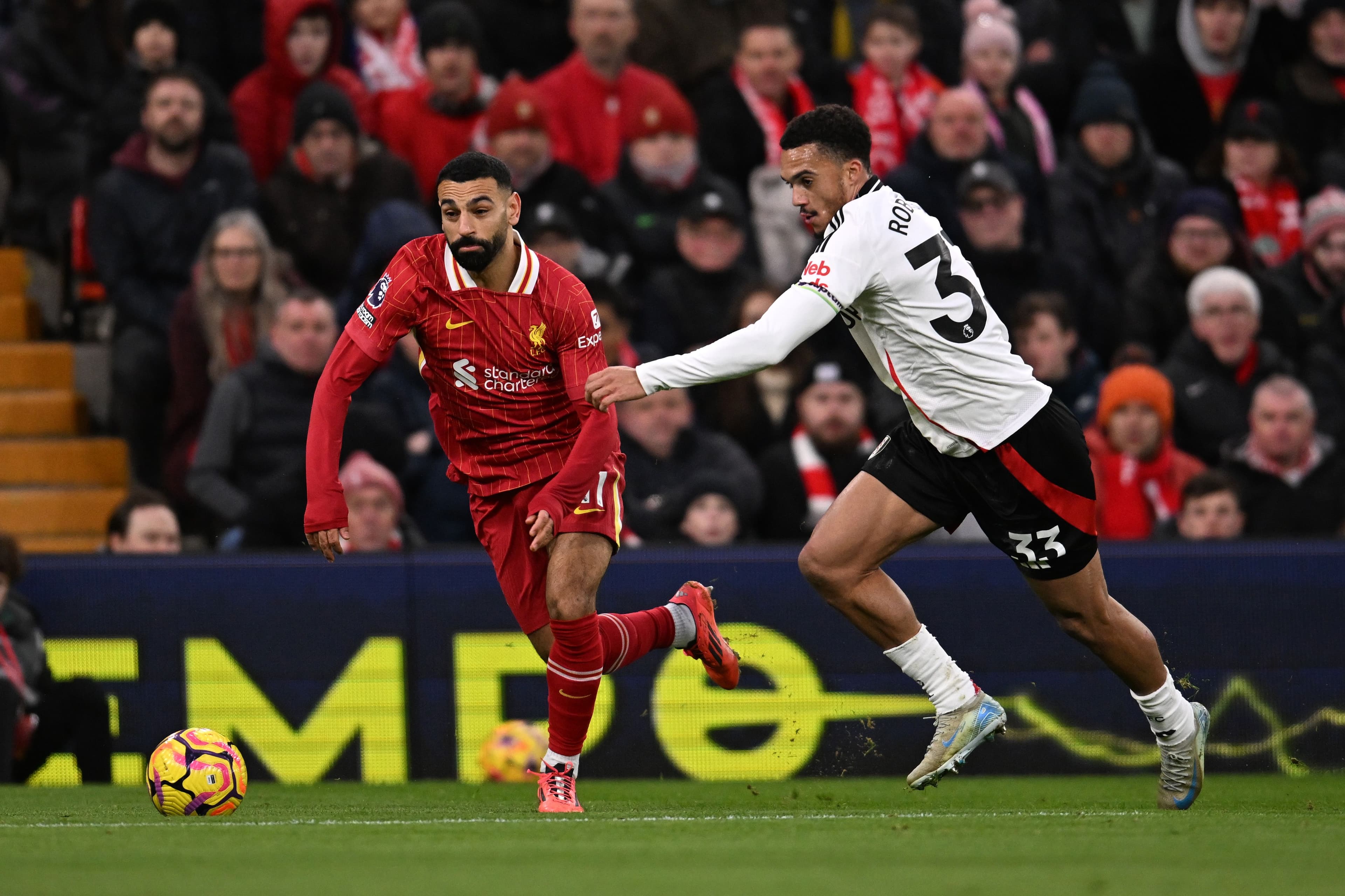 Mohamed Salah and Antonee Robinson