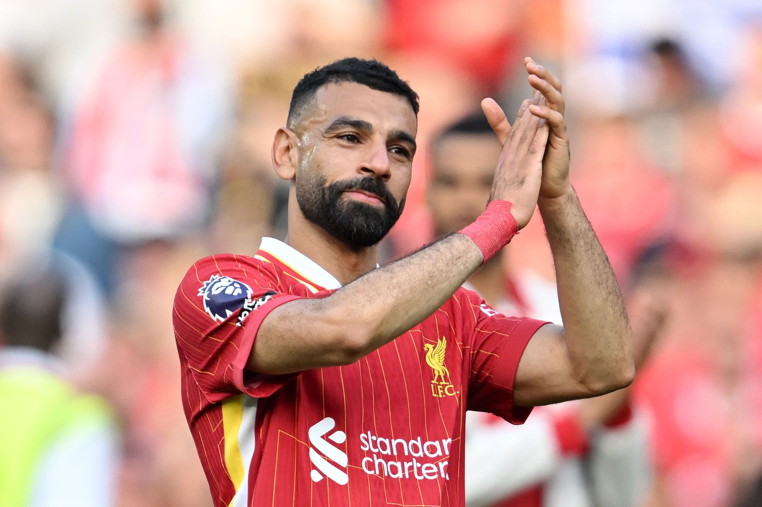 Mohamed Salah of Liverpool acknowledges the fans.jpg