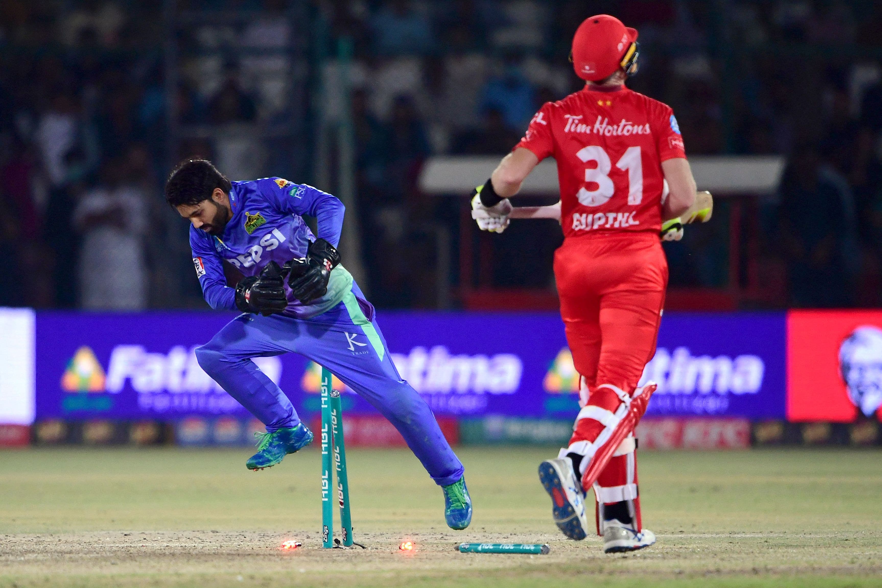 Multan Sultans' wicket keeper Mohammad Rizwan 