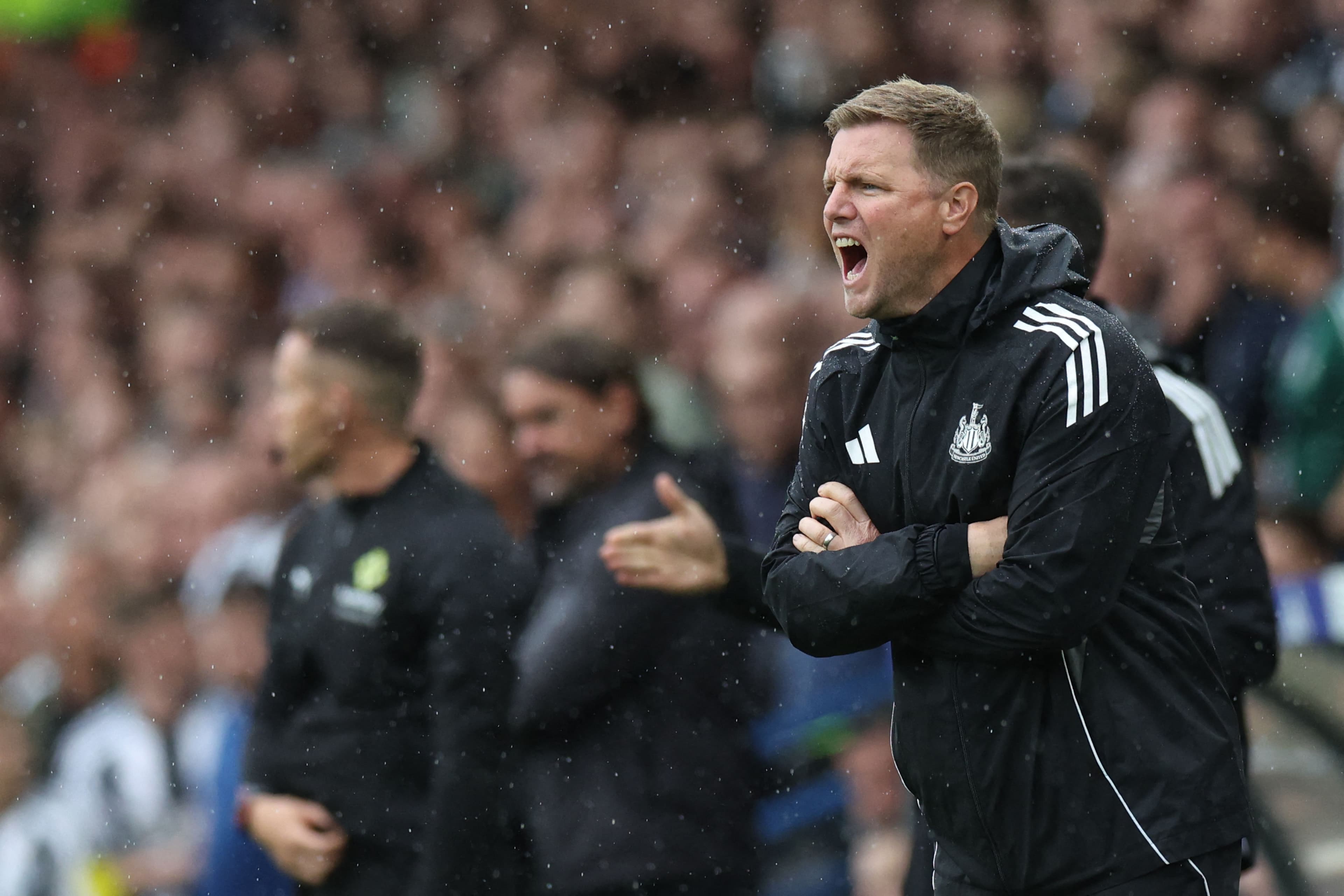 Newcastle United's English head coach Eddie Howe