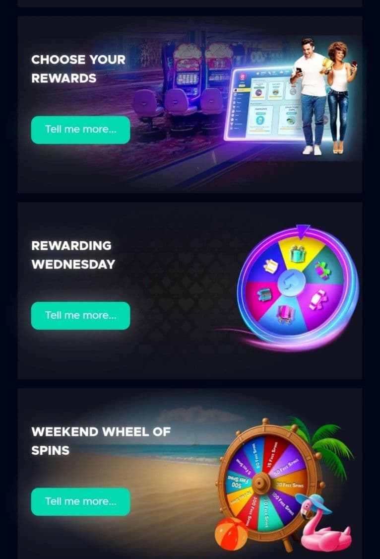 Ongoing Promotions & Player Rewards