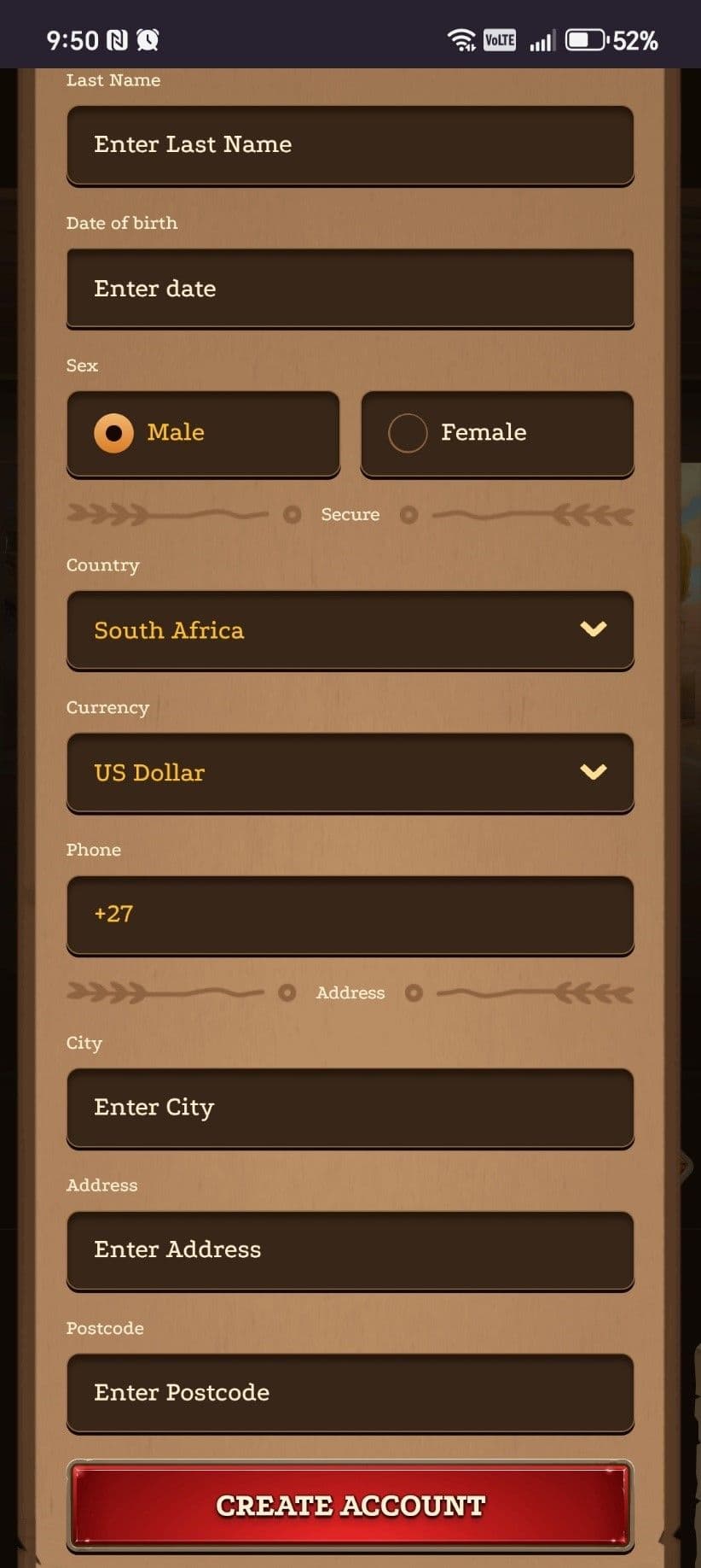 Open Dazard Bet in your mobile browser