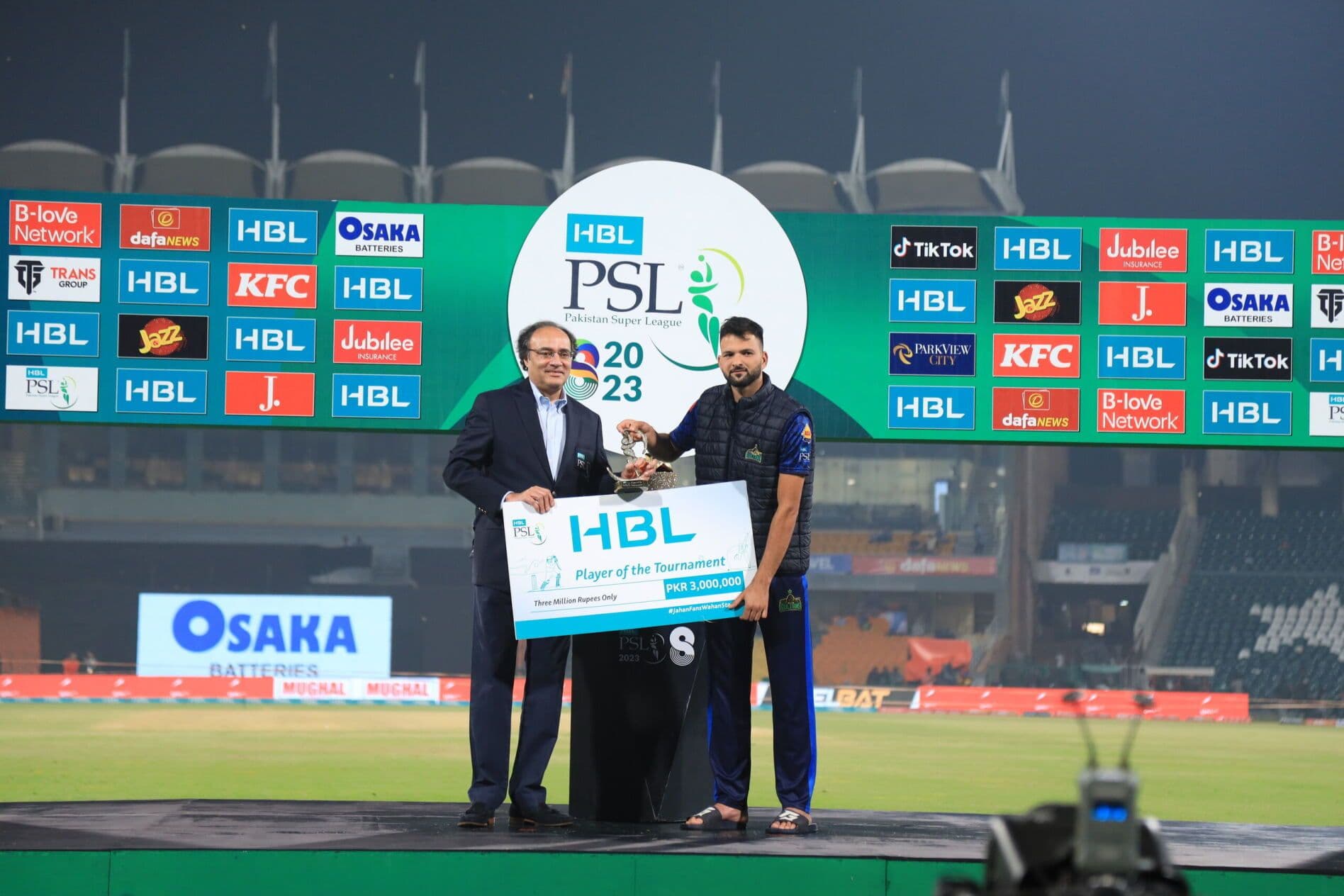 PSL 2023 Player of the Tournamnt Cheque.jpeg
