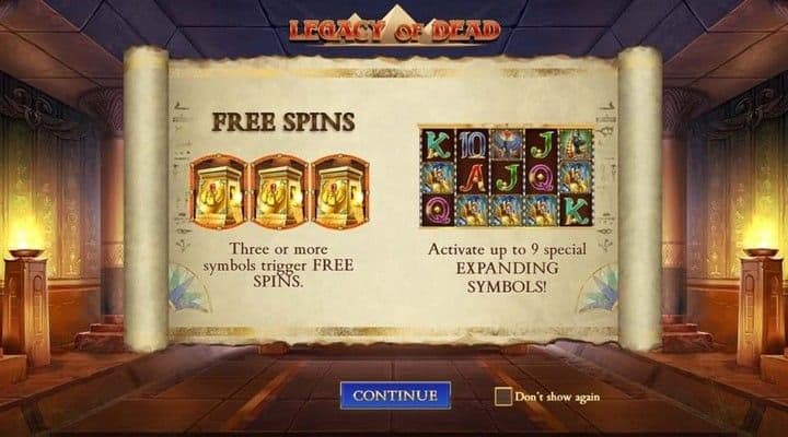 Legacy of Dead Slot Playing Guide