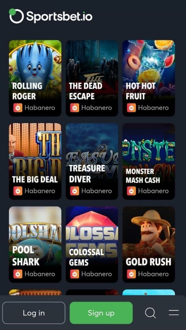 Playing for real money means making a deposit