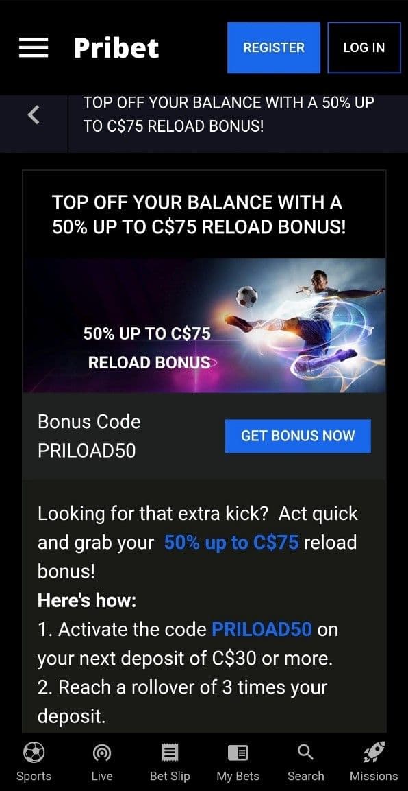 Pribet Casino Promotions 