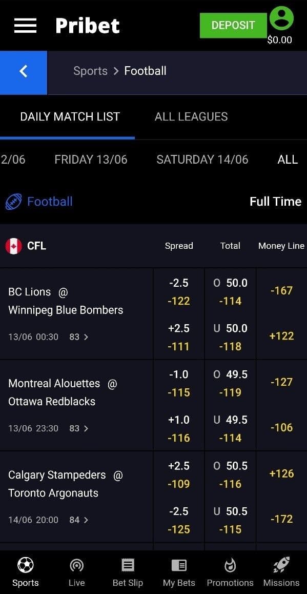 Pribet Sports Betting Review 