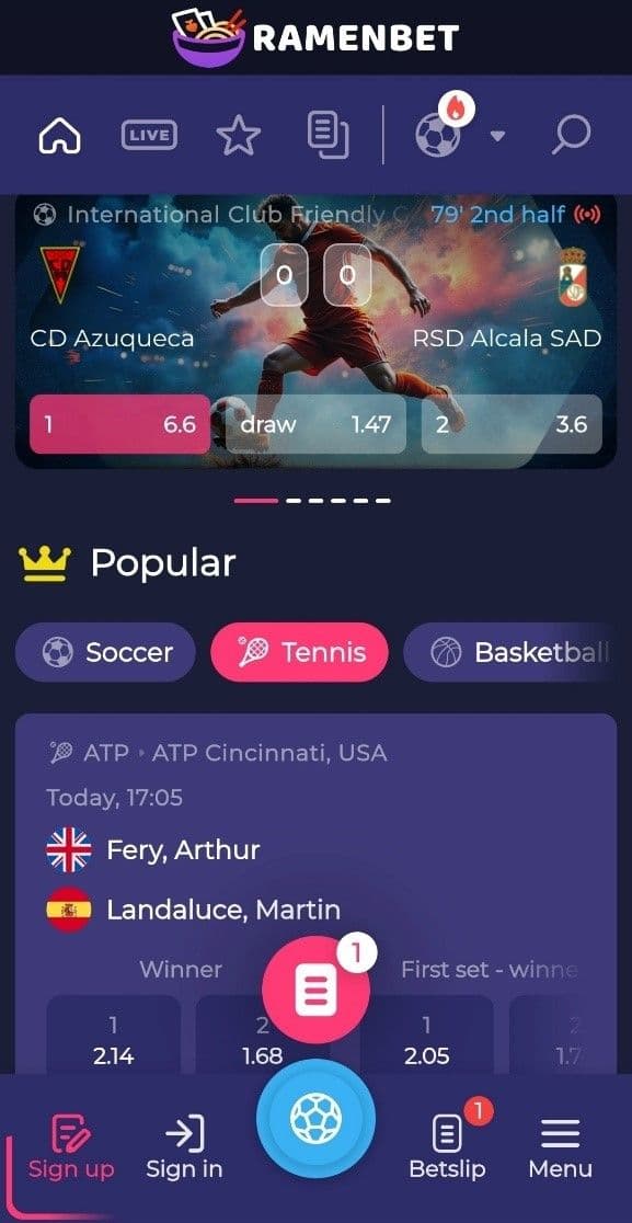 Ramenbet Desktop vs. Mobile