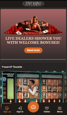 Real Casino Experience at JoyCasino