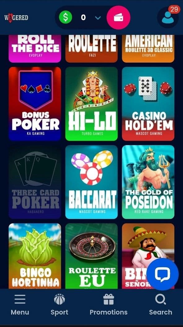 Real Casino Experience at Wagered Casino 