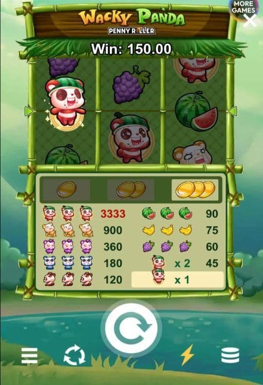 Red Panda Partial Payout wacky panda