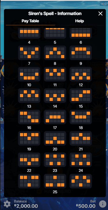 Reels, Rows, Paylines Siren's spell