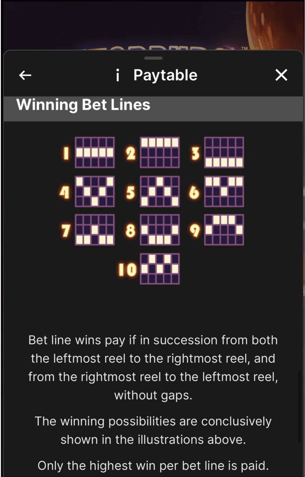 Reels, Rows, Paylines Starburst