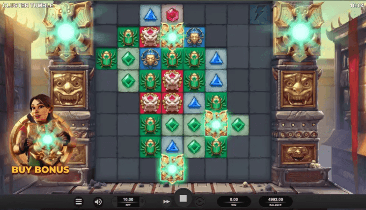 Reels, Rows, Paylines cluster tumble