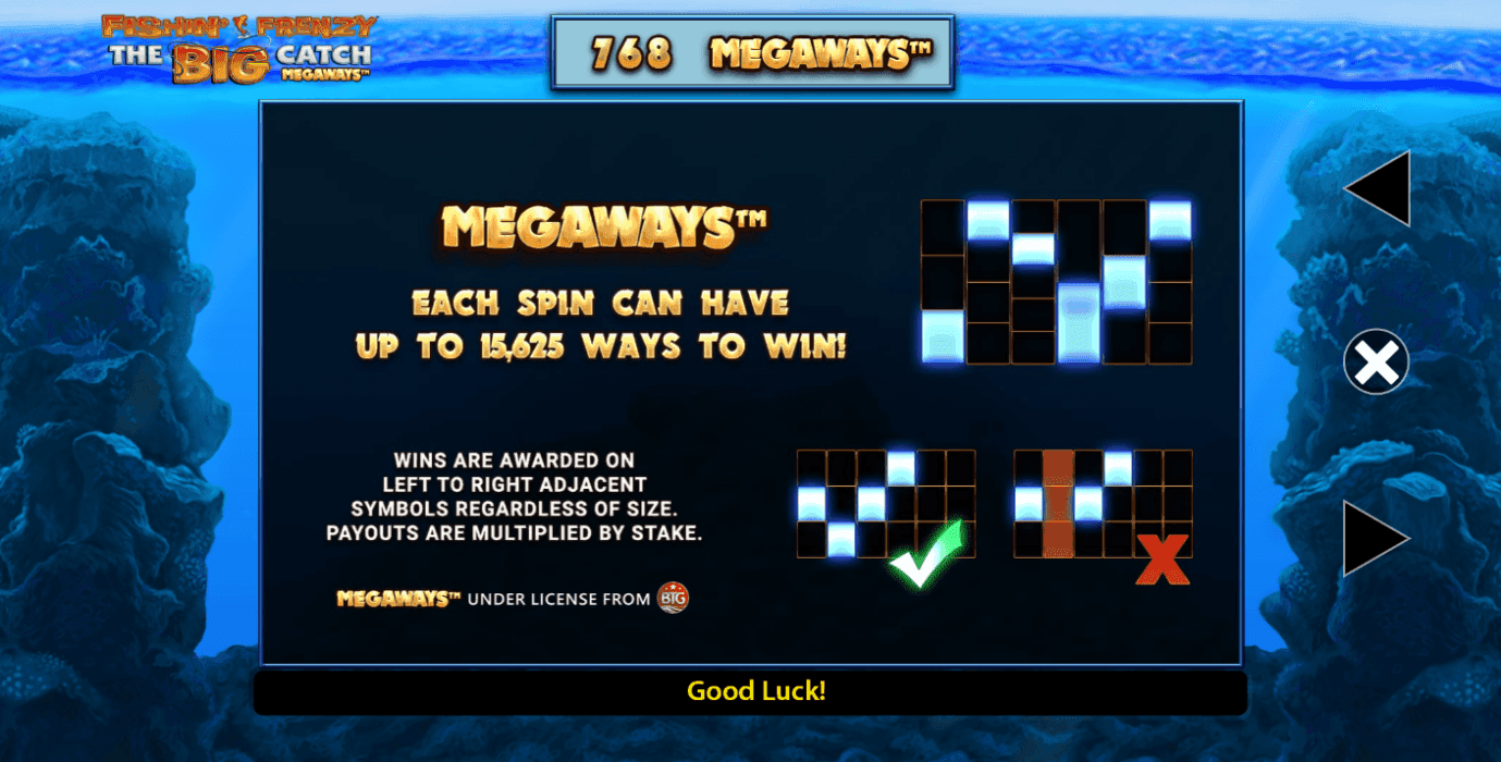 Reels, Rows, Paylines fishing frenzy