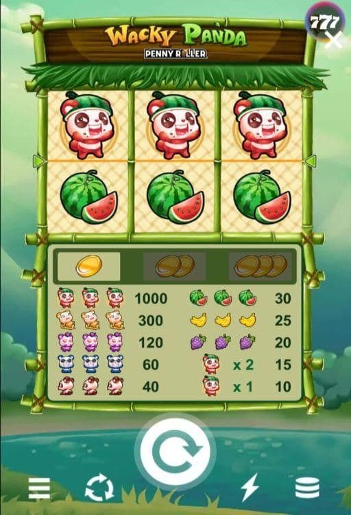 Reels, Rows, Paylines wacky panda
