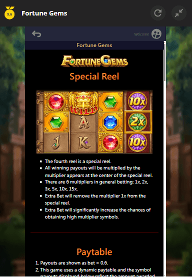 Reels, Rows, and Paylines fortune gems