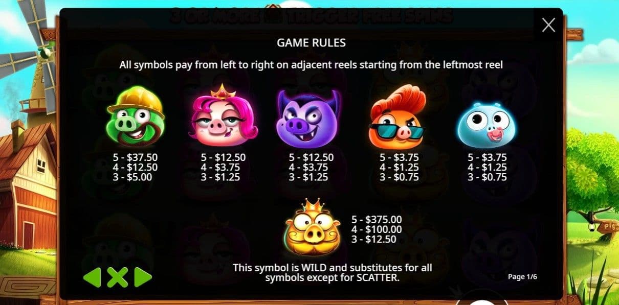 Regular Symbols 7 Pigies.