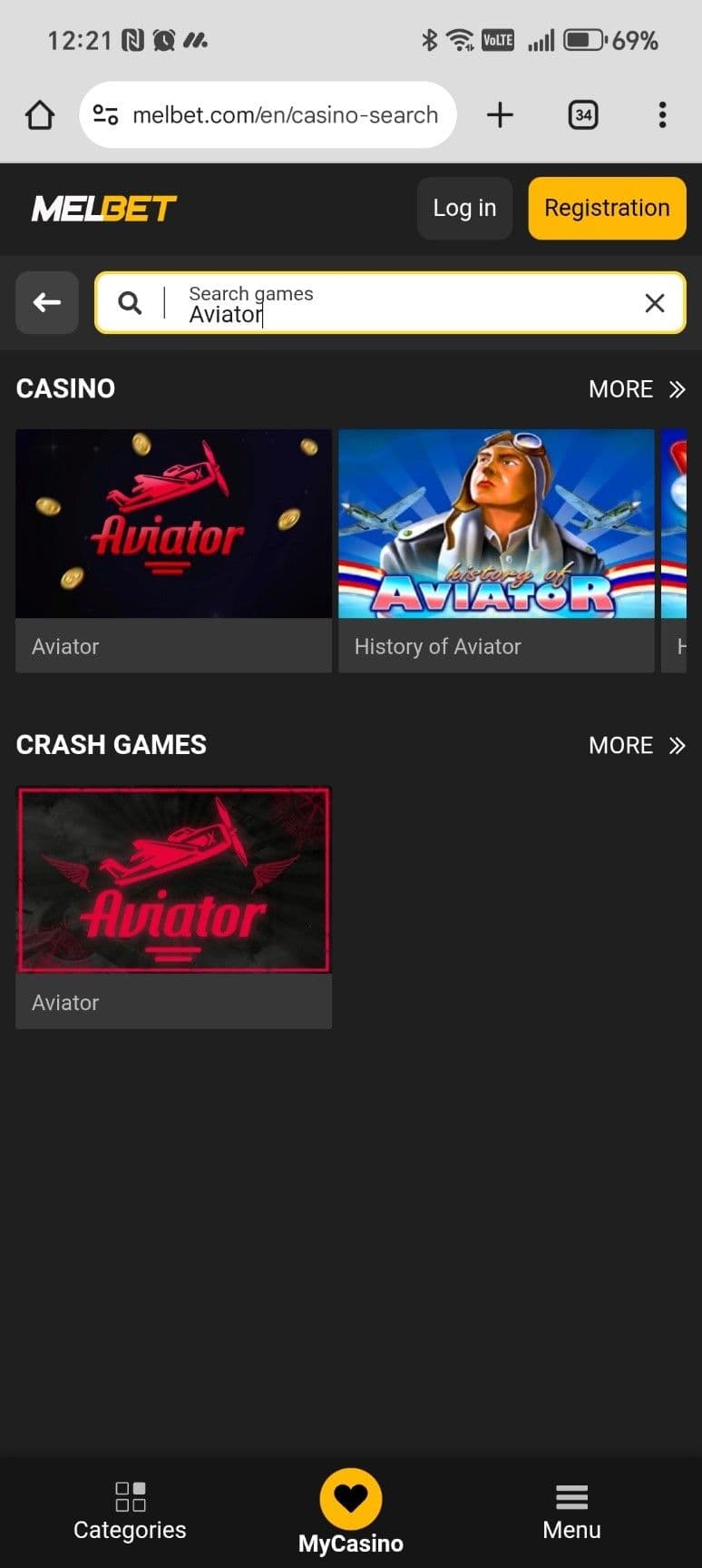 Search for Aviator Option