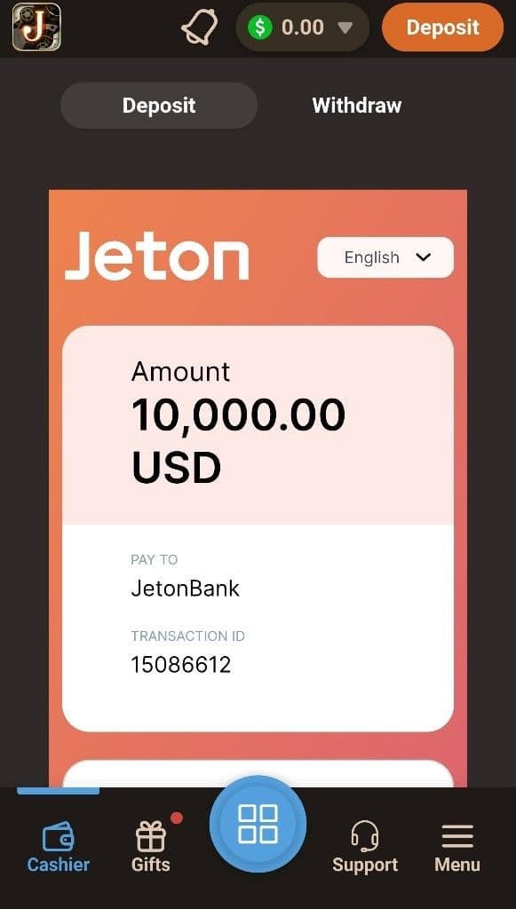 Select your chosen payment method 