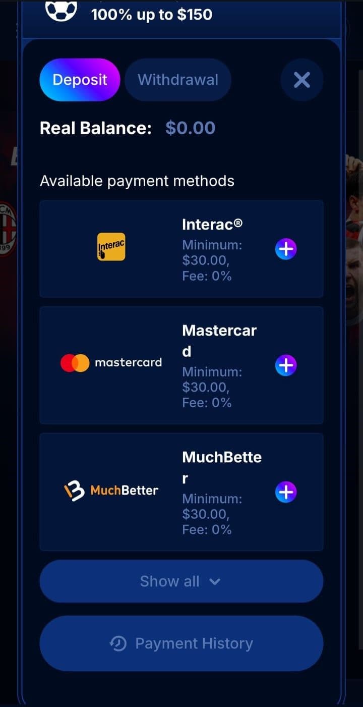 Select your payment method