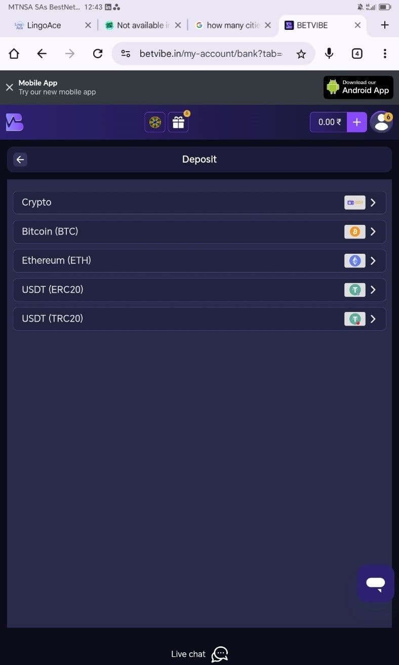 Select your preferred payment method