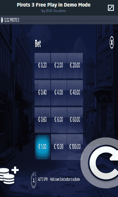 Set your bet size according to your budget 