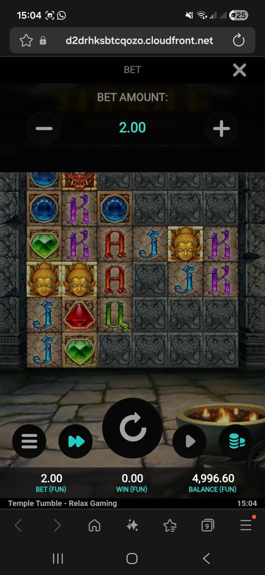 Set your bets and aim for the free spins.