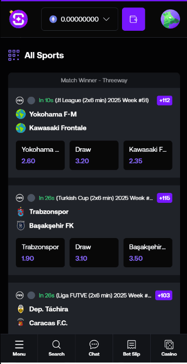 Shuffle Sports Markets, Odds & Live Betting  