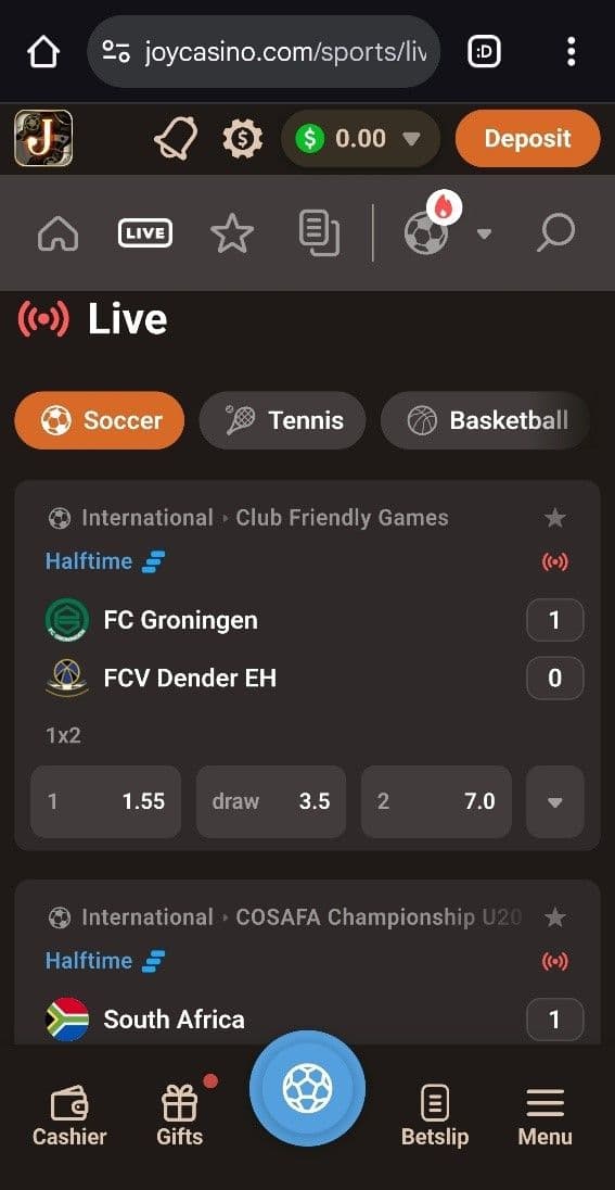 Sign up at JoyCasino