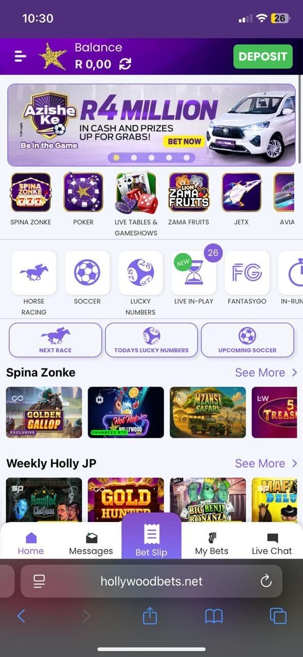 Sign up at an online betting casino 